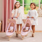 LullaBaby – 14-Inch Realistic Baby Doll Diaper & Care Accessories Bundle Brown Eyes & Soft Body - Pretend Play 2+ Years - Baby Doll & Jogging Stroller Set