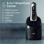 Braun Series 8 Electric Shaver for Men with Precision Long Hair Trimmer, Wet and Dry Electric Razor with 5in1 SmartCare Center and Travel Case, 8567cc Galvano Silver