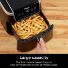 Ninja Air Fryer Pro 5-in-1, 5 QT Capacity, Air Fry, Bake, Roast, Reheat, and Dehydrate, Air Crisp Technology, Nonstick Basket & Crisper Plate, Grey, AF142C