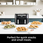 Ninja Foodi DZ090C 5-in-1, 6-qt. 2-Basket Air Fryer with DualZone Technology, Black