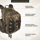 Insights Hunting by frogg toggs- The V2 Element, Heavy Duty 1,831 Cubic Inch Hiking Fishing Camping Hunting Backpack, MO Bottomland