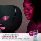 Shark CryoGlow LED Face Mask with Under-Eye Cooling, Anti-Ageing & Blemish Repair, Red & Blue LED, Infrared Light Therapy, USB-C, Remote Control, Storage Bag, FW312C (Canadian Version) b