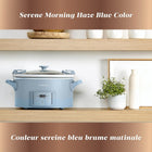 Crock-Pot Design Series 7-Quart Programmable Slow Cooker, Morning Haze Blue