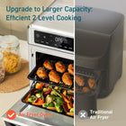 Cosori 11-in-1 Air Fryer Oven, 13Qt Small Footprint Airfryer combo with Rotisserie, Toast, Bake, Roast, Reheat Functions and more, Recipe Book & 6 Accessories Included, Perfect for Small Contertop