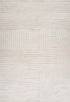 Rug Branch Astra 5\'x8\' (Exact Size: 5\'3 x 7\'7) Modern Indoor Area Rug, Cream Beige - Living Room, Bedroom, Dining Room, and Kitchen