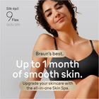Braun Epilator Silk-épil 9 Flex SkinSpa, Hair Removal Device, 360 Flex and Pivoting Head, Wet and Dry, Includes Shaver Head, Trimmer Comb, Massage Pad, Exfoliation Brush and BodyTrimmer, SES9-481 3D