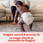 Huggies Size 4 Diapers, Little Movers Baby Diapers, Size 4 (22-37 lbs), 66 Count | Curved and Stretchy Fit for Baby Comfort, Unique Waistband Prevents Leaks, Made Without Parabens or Latex