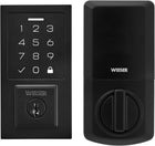 Weiser SmartCode Matte Black Keyless Entry Door Lock/Deadbolt Lock, 10-Button Touchpad Door Lock with Backlit Keypad, Up to 50 User Codes, Electronic Door Locks for Front Door, Modern Home Décor