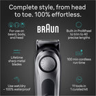 Braun All-In-One Style Kit Series 7 7420, 11-in-1 Trimmer for Men with Beard Trimmer, Body Trimmer for Manscaping, Hair Clippers & More