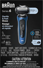 Braun Electric Razor for Men Series 6, Electric Shaver, Precision Trimmer, 4-in-1 Clean & Charge Center, Travel Case, S6 6172cc, 1 item