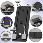 EPHESPORT Foldable Pilates Board, Multifunctional Ab Board Automatic Rebound, Full Body Exercise Equipment for Home, Pilates Reformer with Elbow Support＆Resistance Bands＆Ab Mat＆Handles