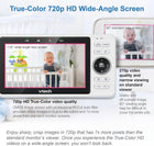 VTech Upgraded Smart WiFi Baby Monitor VM901, 5-inch 720p Display, 1080p Camera, HD NightVision, Fully Remote Pan Tilt Zoom, 2-Way Talk, Free Smart Phone App, Works with iOS, Android