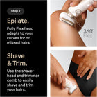 Braun Epilator Silk-épil 9 Flex SkinSpa, Hair Removal Device, 360 Flex and Pivoting Head, Wet and Dry, Includes Shaver Head, Trimmer Comb, Massage Pad, Exfoliation Brush and BodyTrimmer, SES9-481 3D