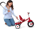 Kids Bike, Toddler Bike, Toddler Toys, Kids Toys for Ages 2-4, Radio Flyer Deluxe Steer & Stroll Tricycle, Trike for Ages 2-5, Red