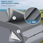 RV Cover Heavy Duty Camper RV Cover Breathable,Waterproof Anti-UV Windproof Winter Camper Cover with Tongue Jack Cover,Windproof Ropes Gutter Covers (5th Wheel RV Cover, 33\'~37\')