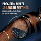 King C. Gillette Beard Trimmer Full Kit with 40 beard length settings and Washable Lifetime Sharp Blade for fast and easy trimming