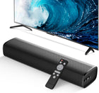 MZEIBO 50W Mini TV Sound Bar, Bluetooth Sound Bar with ARC/Optical/AUX, Compact Surround Sound System, ARC/Optical/AUX Connections, for TV/PC/Projectors