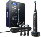 Oral-B Power iO Series 10 Electric Toothbrush, Cosmic Black, iO10 Rechargeable Power Toothbrush with iO Sense Charger, 4 Brush Heads, and Charging Travel Case
