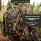 Insights Hunting by frogg toggs- The V2 Element, Heavy Duty 1,831 Cubic Inch Hiking Fishing Camping Hunting Backpack, MO Bottomland