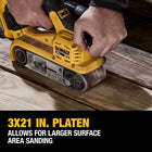 DEWALT 20V MAX Brushless Belt Sander 3x21in Cordless Tool Only (DCW220B)