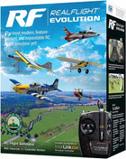 RealFlight Evolution RC Flight Simulator Software with Interlink DX Controller Included, RFL2000 Air/Heli Simulators, Compatible with VR headsets, Online Multiplayer Options