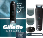Gillette i7 Intimate Men’s Premium Pubic Hair Trimmer, Waterproof LED Body Hair Trimmer for Men, Manscaping Body Groomer, Male Body Hair Razor