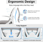 Office Chair Primy Ergonomic Desk Chair with Adjustable Lumbar Support and Height, Swivel Breathable Desk Mesh Computer Chair with Flip up Armrests for Conference Room（Gray）