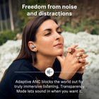 Sennheiser Momentum True Wireless 4 Smart Earbuds, Bluetooth 5.4, Crystal-Clear Sound, Noise Cancelling Earbuds, Comfortable Design, Up to 30HR Playtime, Adaptive ANC, LE Audio, Auracast – Black