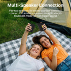 Monster Cube 1 Portable Bluetooth Speaker, IPX7 Waterproof, Bluetooth 6.0, 20H Playtime, Powerful Stereo Sound, Speaker for Home, Outdoors and Travel