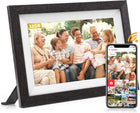 Frameo 32GB Digital Photo Frame WiFi 10.1 Inch Smart Electronic Digital Picture Frame 1280x800 HD IPS Touch Screen Share Photos Videos Instantly Via Frameo App for Women mon dad