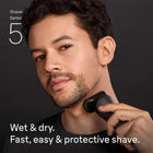 BRAUN SHAVER 5160CC SYSTEM BLK NA
