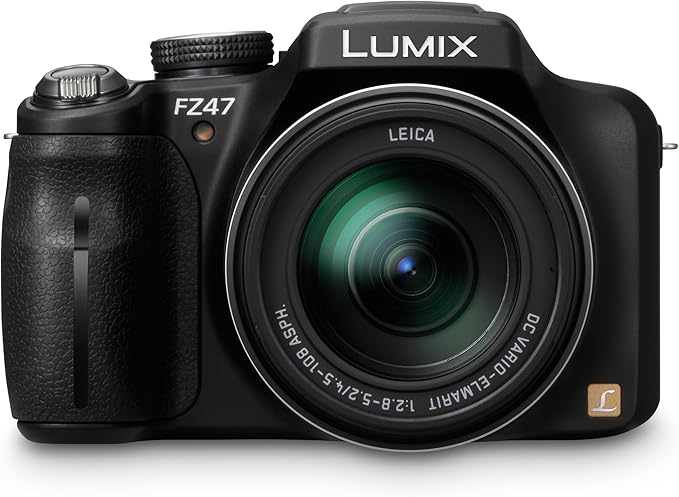 Panasonic Lumix DMC-FZ47K 12.1 MP Digital Camera with 24xOptical Zoom - Black (OLD MODEL)