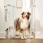 Carlson Extra Tall Walk Through Pet Gate with Small Pet Door, Includes 4-Inch Extension Kit, 4 Pack Pressure Mount Kit and 4 Pack Wall Mount Kit