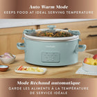 Crock-Pot Design Series Programmable 6-Quart Slow Cooker, Ocean Fog Green