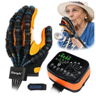 Rehabilitation Robot Gloves for Hand Hemiplegia Stroke Recovery, Finger Rehab Robotic Glove Strokes Therapy Equipment, 4 Modes, 2600mAh Rechargeable, S/M/L/XL Sizes