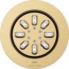 GROHE 26844GN0 Rainshower Body Spray, Round, Brushed Gold, 0.9 GPM, 2 Sprays