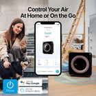 Coway Airmega AP-1512HHS App-Enabled Smart Technology, Compatible with Amazon Alexa True HEPA Air Purifier, Black/Bronze