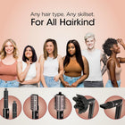 Shark Hair Dryer | FlexStyle Hair Styling System | Portable & Powerful Blow Dryer Brush | Hair Curler & Volumizer | 6 Styling Tools Included | Best for All Hair Types | Black | HD440BKC