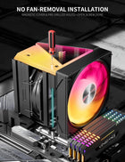upHere CPU Cooler Air,Dual Tower Cooler with 120mm ARGB PWM Fan,8 Heat Pipes for Intel LGA 1851/1700/2011/2066/115X,AM5/AM4/AM3,Black,UE2 Elite KC8C