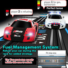 AGM MASETCH High Speed Slot Car Racing Set with LED Lap Counter, Fuel Pit Stop, Voice Feedback, 4 Licensed Cars, 13.5m (44ft) Track, Electric or Battery Powered for Kids & Adults