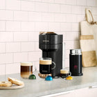 Nespresso Vertuo Next Pod Coffee & Espresso Machine Black with Milk Frother | By De\'Longhi. Centrifusion technology, full range from espresso to sharable Carafe, up to 7 cup sizes. Milk Frother incl.