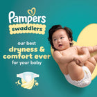 Pampers Swaddlers Diapers, Size 0 (up to 10 lbs), 136 Count, Absorbent, Keeps Baby Dry and Comfortable, Skin Safe Disposable Baby Diaper
