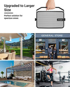 Inwa Outdoor Bluetooth Speakers, IPX5 Waterproof 400W Wall Mount Speaker, Powerful Bass Indoor/Outdoor Sound System, Wireless Sync Up to 100 Speakers, Suitable for Patio/Porch/Gazebo/Garage(Pair)