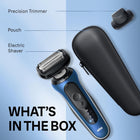 Braun Electric Razor for Men Series 6, Beard Shaver, Electric Shaver, GentleFlex, SkinGentle Foil, with Precision Trimmer, S6 6120s, 1 item