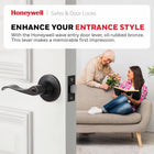 Honeywell 8106401 Wave Entry Door Lever, Oil Rubbed Bronze