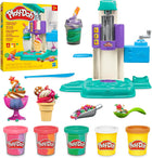 Play-Doh Rainbow Swirl Ice Cream Playset with 7 Pretend Play Kitchen Accessories, Arts and Crafts Toys for 3 Year Old Girls and Boys and Up