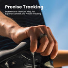 Amazfit Helio Smart Ring Health Tracker, Fitness Tracker Ring, No Subscription, Monitors Sleep, Heart Rate & Stress, Titanium Alloy, Fast 1.4-Hr Charging, Swim/Shower Water-Resistant (Size 8)