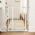 Carlson Extra Tall Walk Through Pet Gate with Small Pet Door, Includes 4-Inch Extension Kit, 4 Pack Pressure Mount Kit and 4 Pack Wall Mount Kit