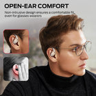 Monster AC520 Open Ear Headphones, Bluetooth 6.0 Wireless HiFi Earbuds, 24H Playtime Open Ear Design, ENC Clear Call, IPX6 Waterproof, Unique Handbag Design
