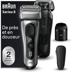 Braun Series 8 Electric Shaver for Men with Precision Long Hair Trimmer, Wet and Dry Electric Razor with 5in1 SmartCare Center and Travel Case, 8567cc Galvano Silver